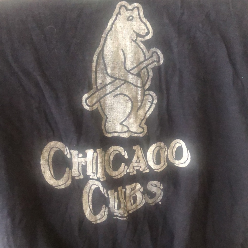 Chicago Cubs t-shirt XXL vintage logo navy blue - Picture 4 of 6
